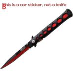 Wenchang Shop C B Otomatik Bıçaklı Bıçak Araba Kamyon Çıkartma Tampon Pencere Grafiti Sticker Su Geçirmez Araba Veya Ev Dekorasyonu Için 15 cm (Yurt Dışından) - Beyaz