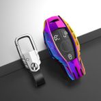 Wenchang Shop C B Tuşu Rengi-K Mercedes Benz Amg A C E S Serisi Için Araba Anahtarı Kılıfı Kapak E200L E300L C260L E260 W204 W212 W176 Cla Gla Araba Aksesuarları Anahtarlık (Yurt Dışından)