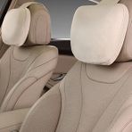 Wenchang Shop C Bej Tarzı Mercedes Benz Için 1 Çift Araç Başlığı Maybach Tasarımı S Sınıfı Ultra Yumuşak Yastık Araç Aksesuarları (Yurt Dışından)