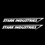 Wenchang Shop C Beyaz 2 Adet Stark Industries Araba Gövde Şerit Sticker Vinil Etiket Iron Man Araba Stili Jdm Yarış, 20CM*3CM (Yurt Dışından) - 1