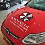 Wenchang Shop C Beyaz Aliauto Araba Aksesuarları Umbrella Corporation Araba Kaput Araba Sticker Decal Süsleme Volkswagen Polo Golf Audi A3 Focus 2 Için (Yurt Dışından) - 1