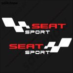 Wenchang Shop C Beyaz Seat Leon Ibiza Altea Cordoba Toledo Aksesuarları Için Araba Çıkartma Gövde Pencereler Spor Yarış Pvc Sticker Stil (Yurt Dışından) - 1