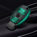 Wenchang Shop C Bir Stil Yeşil Mercedes Benz E C G M R S Class W204 W212 W176 Glc Cla Gla Amg Araç Aksesuarları Deri Tpu Anahtarlık Kılıfı Kapak Koruyucu (Yurt Dışından)