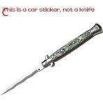 Wenchang Shop C C Otomatik Bıçaklı Bıçak Araba Kamyon Çıkartma Tampon Pencere Grafiti Sticker Su Geçirmez Araba Veya Ev Dekorasyonu Için 15 cm (Yurt Dışından) - Beyaz