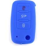 Wenchang Shop C Deniz Mavisi Volkswagen Vw Polo Tiguan Passat B5 B6 Golf Eos Scirocco Jetta Mk6 Octavia Için Koruyucu Silikon Uzaktan Araba Anahtar Kılıfı Kapak - E Ticaret (Yurt Dışından) - araba anahtarı kapağı
