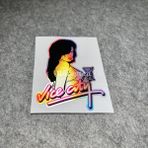 Wenchang Shop C E 10X7.5CM Lazer Gta Vice City Klasik Oyun Grand Auto Stickerları Araba Çıkartmaları Laptop Klavye Gitar Dıy Grafikleri (Yurt Dışından) - Beyaz