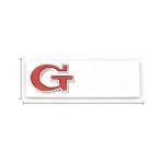 Wenchang Shop C Gövde Kırmızı Gümüş Volkswagen Vw Gtı Logo Golf K3 Mk4 Mk5 Mk6 Mk7 Bagaj Izgara Amblemi Etiket Sticker 3D Krom Metal Araba Özelliği (Yurt Dışından) - 1 - Beyaz