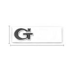 Wenchang Shop C Gövde Siyah Şerit Volkswagen Vw Gtı Logo Golf K3 Mk4 Mk5 Mk6 Mk7 Bagaj Izgara Amblemi Etiket Sticker 3D Krom Metal Araba Özelliği (Yurt Dışından) - 1 - Beyaz