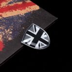 Wenchang Shop C Gri Kriko Mini Cooper Countryman Clubman F54 F55 F56 R55 R56 R60 F60 Araba Aksesuarları Için Birleşik Krallık Araba Metal Amblemi Rozet Etiket Sticker Çıkartmalar. (Yurt Dışından) - 1 - Beyaz