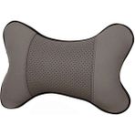 Wenchang Shop C Gri Stil %80 Indirim 4 Renk 25CM Başlık Deliği Açma Boyun Suni Deri Uzay Pamuk Destek Suni Deri Oto Emniyet Yastığı Için Otomobil (Yurt Dışından)