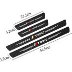Wenchang Shop C Ipucu Fiat Panda x 500L Tıpo Punto Bravo Stilo Araba Kapı Eşik Koruyucu Sticker Karbon Fiber Aksesuarları (Yurt Dışından) - 1 - Beyaz