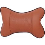 Wenchang Shop C Kahve Stili %80 Indirim 4 Renk 25CM Başlık Deliği Açma Boyun Suni Deri Uzay Pamuk Destek Suni Deri Oto Emniyet Yastığı Için Otomobil (Yurt Dışından)