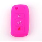 Wenchang Shop C Kırmızı Gül Volkswagen Vw Polo Tiguan Passat B5 B6 Golf Eos Scirocco Jetta Mk6 Octavia Için Koruyucu Silikon Uzaktan Araba Anahtar Kılıfı Kapak - E Ticaret (Yurt Dışından) - araba anahtarı kapağı