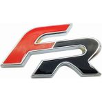 Wenchang Shop C Kırmızı Metal 3D Fr Araba Sticker Amblemi Rozeti Seat Leon Fr+ Cupra Ibiza Altea Exeo Formula Yarış Araba Aksesuarları Araba Stilendirme (Yurt Dışından) - 1 - Beyaz