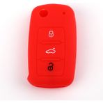Wenchang Shop C Kırmızı Volkswagen Vw Polo Tiguan Passat B5 B6 Golf Eos Scirocco Jetta Mk6 Octavia Için Koruyucu Silikon Uzaktan Araba Anahtar Kılıfı Kapak - E Ticaret (Yurt Dışından) - araba anahtarı kapağı