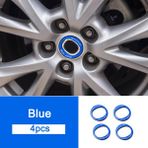 Wenchang Shop C Mavi Mazda 3 Axela Bp Cx-30 Aksesuarları Için Alüminyum Alaşım 100 Yıl Kurumsal Yan Çamurluk Tekerlek Göbeği Kapağı Amblemi Sticker (Yurt Dışından) - Beyaz