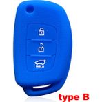 Wenchang Shop C Mavi Tip B Hyundai Solaris Accent IX25 Creta Elantra IX35 Tucso Verna I10 I20 I40 Anahtarlık Araba Aksesuarları Key Case (Yurt Dışından) - araba anahtarı kapağı