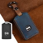 Wenchang Shop C Mavi Volvo XC40 x XC90 V Araba Anahtar Kabı Deri Anahtarlık Kılıfı E-Ticaret Aksesuarları Oto Anahtarlık Kabuk Koruyucu Anahtarlık Case (Yurt Dışından) - 1