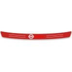 Wenchang Shop C Nissan Tarzı Için 101CM x 12.3cm Nissan Qashqai Juke Leaf Micra Sentra Note Patrol Maxima Için Karbon Fiber Sticker Arka Tampon Koruma Aksesuarları (Yurt Dışından) - Beyaz