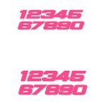 Wenchang Shop C Pembe Volkrays Yaratıcı Araç Çıkartmaları Motosiklet Sticker Telefon Numarası Araba Su Geçirmez Çıkartma Komik Jdm Vinil, 15CM*5CM (Yurt Dışından) - Beyaz