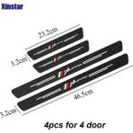 Wenchang Shop C Punto 4 Adet 4 Kapı Fiat Panda x 500L Tıpo Punto Bravo Stilo Araba Kapı Eşik Koruyucu Sticker Karbon Fiber Aksesuarları (Yurt Dışından) - 1 - Beyaz