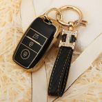 Wenchang Shop C Siyah H Kia Optima Sorento Niro Soul Aksesuarları Için Tpu 3 Butonlu Araba Uzaktan Kumanda Anahtar Kılıfı Tutucu Anahtarlık (Yurt Dışından) - 1