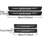 Wenchang Shop C Siyah Nissan Qashqai J10 J Araba Kapı Eşiği Eşik Sticker Ayar Aksesuarları 4 Parça (Yurt Dışından) - Beyaz