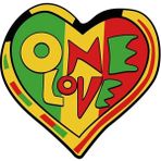 Wenchang Shop C Stil M Vintage Rasta Lisans Levhası One Love Vinil Araba Sticker Buzdolabı Dıy Çıkartma Sörf Tahtası Dekorasyonu - 13 cm x 6.6 cm (Yurt Dışından) - Beyaz