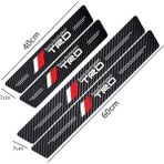Wenchang Shop C Trd Büyük Toyota Trd Avensis Auris Hilux Corolla Aksesuarları Için Karbon Fiber Araba Kapı Eşiği Çizik Önleyici Sticker (Yurt Dışından) - 1 - Beyaz