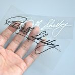 Wenchang Shop C Turuncu Ford Mustang Shelby Gt Ac Cobra Için Shelby Imzalı Stickerlar Merkez Konsol Arka Tampon Yansıtıcı Stickerlar Dış Dekorasyon (Yurt Dışından) - 1 - Beyaz