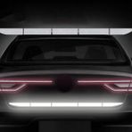 Wenchang Shop C Turuncu Volkswagen Tiguan Touareg Vw Polo Sedan Passat B5 B6 B7 B8 Golf Mk3 Mk Için Arka Bagaj Yansıtıcı Şerit Stickerları (Yurt Dışından) - 1 - Beyaz