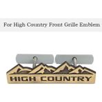 Wenchang Shop C Yeşil Jeep Chevy Chevrolet Silverado Wrangler Renegade Grand Cherokee Için 3D Yüksek Dağ Araç Sticker Amblemi Rozeti Ön Izgara Değişimi (Yurt Dışından) - 1 - Beyaz