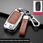 Wenchang Shop C Yeşil Ordu Vw Volkswagen Polo Golf4 Mk7 Golf7 T5 Skoda Octavia A5 A7 Leon Ibiza Ateca Kodiaq Araba Aksesuarı Için Çinko Alaşımlı Anahtarlık Kılıfı (Yurt Dışından) - 1
