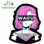 Wenchang Shop C YT-145527-13CM Earlfamıly 13 cm Neon Kız Araba Tampon Sticker Pencere Otomobil Sticker Hava Koşullandırıcı Su Geçirmez Anime Kamyonet Jdm Rv Için (Yurt Dışından) - Beyaz