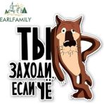 Wenchang Shop C YT-89345-13CM Earlfamıly 13CM Karikatür Kaynakçı Ince Etiket Kendin Yap Araba Stickerı Vinil Araba Kaplama Eğlenceli Su Geçirmez Jdm Suv Rv Süsleme Için (Yurt Dışından) - Beyaz
