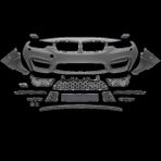Wender Bmw Komple Tampon F30+LCI Ön; F.yık-Lı -///m3 China-Type- 2012-18 - Siyah
