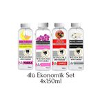 wendore sihirli kokular Küre & Tüm Makine Uyumlu Geniş Alan Koku Makinesi Parfümü 4'lü Set - 600 ml