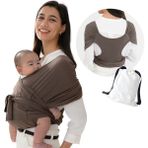 Wendy Sırt Destekli Ayarlanabilen Sling, Wrap, Taşıma Şalı, Ana Kucağı (Yurt Dışından) - Kahverengi