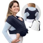 Wendy Sırt Destekli Ayarlanabilen Sling, Wrap, Taşıma Şalı, Ana Kucağı (Yurt Dışından) - Lacivert