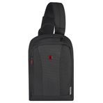WENGER 611876 - Monosling Omuz Çantası 36 cm Siyah, Siyah, Ölçü Birimi, Rucksack