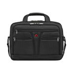 WENGER, Bc Star Genişletilebilir, 14-16 İnç Dizüstü Bilgisayar Evrak Çantası, 18 Litre Siyah İsviçre Tasarımlı Stil ve İşlevin Karışımı, 612268 - Unisex, Siyah, M