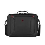 WENGER BQ 16 inç Clamshell dizüstü bilgisayar çantası, siyah, 40,6 cm (16 inç)