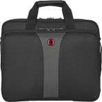 WENGER Legacy dizüstü bilgisayar çantası, asmak için, evrak çantası, düzenleyici, kadın, erkek, ofis, iş, seyahat, üniversite, Siyah/Gri, Legacy 16" - Doppeltasche, Legacy Double Laptop Case
