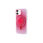 Wenixs Aksesuar İphone 11 Zore Magsafe Şarj Özellikli Tak-Çıkar Pop Soketli Zore Tiktok Kılıf-Pembe Koyu