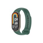 Wenixs Aksesuar Xiaomi Mi Band 9 Serisi Klasik Kordon Silikon Strap Kayış-Koyu Yeşil