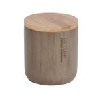 WENKO 22035100 evrensel kutu Palo Taupe - kozmetik kutusu, poliresin, 9,8 x 11 x 9,8 cm, boz kahverengi