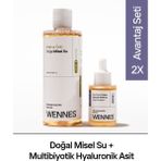 Wennes | Doğal Misel Su | Multibiyotik Derin Bariyer Hyaluronik Asit Serum Avantajlı Set + Yoğun Nem,cildi Yatıştırıcı Destek