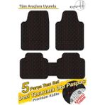 Wentt Audi A4 2001-2004 Avant Uyumlu Kapitone Deri Universal Oto Paspas - Siyah