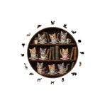 WePuzzleUp Ahşap Puzzle - Miyavlı Çay Saati - 252 Parça, 29x29 cm