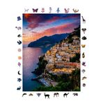 WePuzzleUp Ahşap Puzzle Yetişkin - Amalfi Kıyıları - 450 Parça, 29 x 39 cm - Yapıştırıcı Folyo Dahil - Benzersiz Şekilli Parçalar & Özel Figürler - R1-05